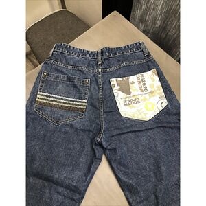 Southpole Jeans Mens 36x30 Embroidered Hip Hop Wide Leg Vintage